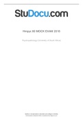 HMPYC80 MOCK EXAM.