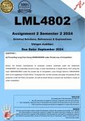 LML4802 Assignment 2 (COMPLETE ANSWERS) Semester 2 2024 