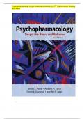 Psychopharmacology Drugs the Brain And Behavior 4TH Edition meyer Nursing Test Bank