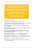 MILADY STATE BOARD PRACTICE QUESTION NAIL TECHNICIAN