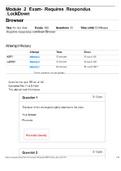  BIOD 152 Module 2 Exam- Requires Respondus LockDown Browser latest update 2022