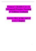 Women’s Health Care in Advanced Practice Nursing 2nd Edition Alexander Test Bank