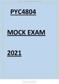 PYC4804 MOCK EXAM 2021