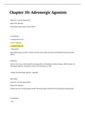 Chapter 30 Adrenergic Agonists, prepU (GRADED A) Questions and Answers REF, Karch, A. M., Focus on Nursing Pharmacology, 8th ed | 100% VERIFIED.