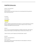 Chapter 26: Narcotics, Narcotic Antagonists and Antimigraine Agents, prepU (GRADED A) Questions and Answers REF, Karch, A. M., Focus on Nursing Pharmacology, 8th ed | 100% VERIFIED.