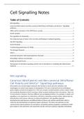 Cell Signalling Summary