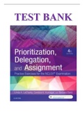 TEST BANK FOR PRIORITIZATION DELEGATION AND ASSIGNMENT 4TH EDITION LACHARITY NURSING 