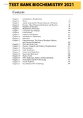 Exam (elaborations) TEST BANK BIOCHEMISTRY LATEST 2021