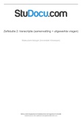 zelfstudie 2 transcriptie moleculaire biologie