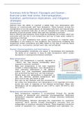 Summary Periard article (2021) - Exercise under heat stress