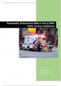 Paramedic Rideouts/A-EMCA Test || With 100% Correct Solutions