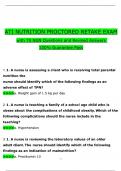 ATI NUTRITION PROCTORED RETAKE EXAM Actual NGN Questions and Answers & Rationales, 100% Verified