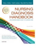 NURSING DIAGNOSIS HANDBOOK AN EVIDENCE-BASED GUIDE TO PLANNING CARE 11th EDITION , Betty J. Ackley, Gail B. Ladwig , Mary Beth Flynn Makic 