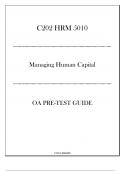 (WGU C202) HRM 5010 Managing Human Capital - OA Pre Test Guide 20242025