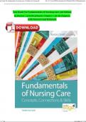 Test Bank For Fundamentals of Nursing Care 3rd Edition by Burton | 9780803669062 Chapter 1-38 All Chapters with Answers and Rationals ISBN:9780803669062 Newest Edition 2024 Instant Pdf Download 