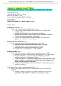 (fully covered questions and answers) EVIDENCE BASED PRACTICE FOR NURSES 3RD EDITION SCHMIDT TEST BANK/ Test bank for Schmidt & Brown 3rd Edition Evidence-Based Practice for Nurses: Appraisal and Application of Research