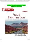 Test Bank for Fraud Examination 7th Edition by W Albrecht, All Chapters Complete ISBN:9780357721759 Newest Edition 2024 Instant Pdf Download 