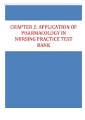 CHAPTER 2: APPLICATION OF PHARMACOLOGY IN NURSING PRACTICE TEST BANK