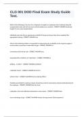 CLG 001 DOD Final Exam Study Guide Test.