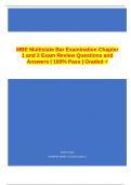 MBE Multistate Bar Examination Chapter 1 and 2 Exam Review Questions and Answers | 100% Pass | Graded +