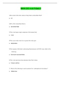 BIOS 252 Quiz 3 / BIOS252 Quiz 3 / BIOS252 A& P II Quiz 3 / BIOS 252 A& P Quiz 3  (Latest-2021): Anatomy and Physiology II with Lab: Chamberlain College of Nursing |100% Correct Q & A, Download to Secure HIGHSCORE|