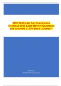 MBE Multistate Bar Examination Evidence 2025 Exam Review Questions and Answers | 100% Pass | Graded +