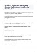 CLG 0010 DoD Government Wide Commercial Purchase Card Review Practice Test.