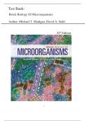 Test Bank- Brock Biology of Microorganisms 16th Edition (  Michael T. Madigan,  David A. Stahl, 2024) All Chapters 1-34|| Latest Edition 