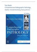 Test Bank- Comprehensive Radiographic Pathology 8th Edition ( Ronald Eisenberg, 2024) All Chapters 1-12|| Latest Edition