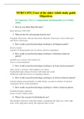 NURS C475 | Care of the older Adult study guide Objectives (complete) Latest 2020/21