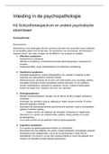 Samenvatting Inleiding in de psychopathologie, ISBN: 9789036810449  Psychiatrische Patiënt