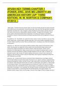 APUSH Key Terms Chapter 1 (Foner, Eric. Give Me Liberty! An American History (AP* Third Edition). W. W. Norton & Company, 07/2012. )