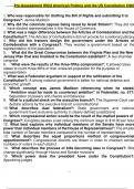 Wgu c963 final exam (latest 2024  update) american politics and the us constitution questions and verified answers grade a 100% correct