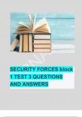 SECURITY FORCES block 1 TEST 3 QUESTIONS AND ANSWERS