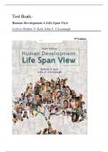 Test Bank for Human Development A Life-Span View 9th Edition By Robert V. Kail, John C. Cavanaugh || Latest Edition