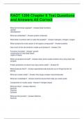 RADT 1200 Chapter 6 Test Questions and Answers All Correct 