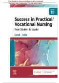 Test Bank for Success in Practical/Vocational Nursing 10th Edition by Carroll and Collier