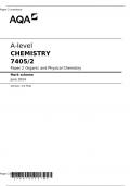 A-level CHEMISTRY 7405/2