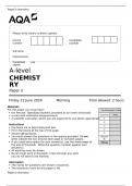 A-level CHEMISTRY Paper 3