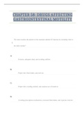 Chapter 58- Drugs Affecting Gastrointestinal Motility