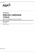 A-level ENGLISH LANGUAGE 7702/2