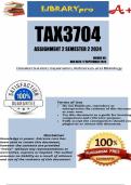 TAX3704 Assignment 2 Semester 2 due  17 September 2024