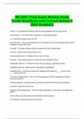 MILADY: Final Exam Review Study Guide Questions with Correct Answers 2024 Graded A