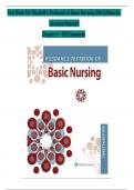 TEST BANK For Rosdahl's Textbook of Basic Nursing, 12th Edition by Caroline Rosdahl, All Chapters 1 - 103, Complete Newest Version