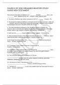 CHURCH OF GOD ORDAINED MINISTER STUDY GUIDE NEW TESTAMENT