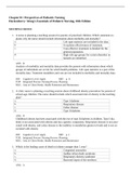 PEDS 340 Peds 2020-Exam 1 latest