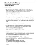 Chapter 28: Obstructive Pulmonary Diseases Lewis: Medical-Surgical Nursing, 10th Edition