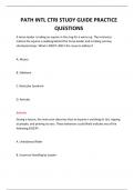  PATH INTL CTRI STUDY GUIDE PRACTICE QUESTIONS QUESTIONS AND ANSWERS 2024