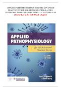 APPLIED PATHOPHYSIOLOGY FOR THE ADVANCED PRACTICE NURSE 2ND EDITION LUCIE& LACHEL TESTBANK/COMPLETE GUIDE 2024/ALL CHAPTERS 1-14/ (Answer Key at the End of Each Chapter)