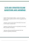 ILTS 290 updated exam questions and answers